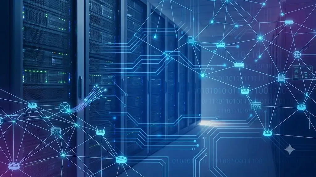 Networking career guide showing server infrastructure