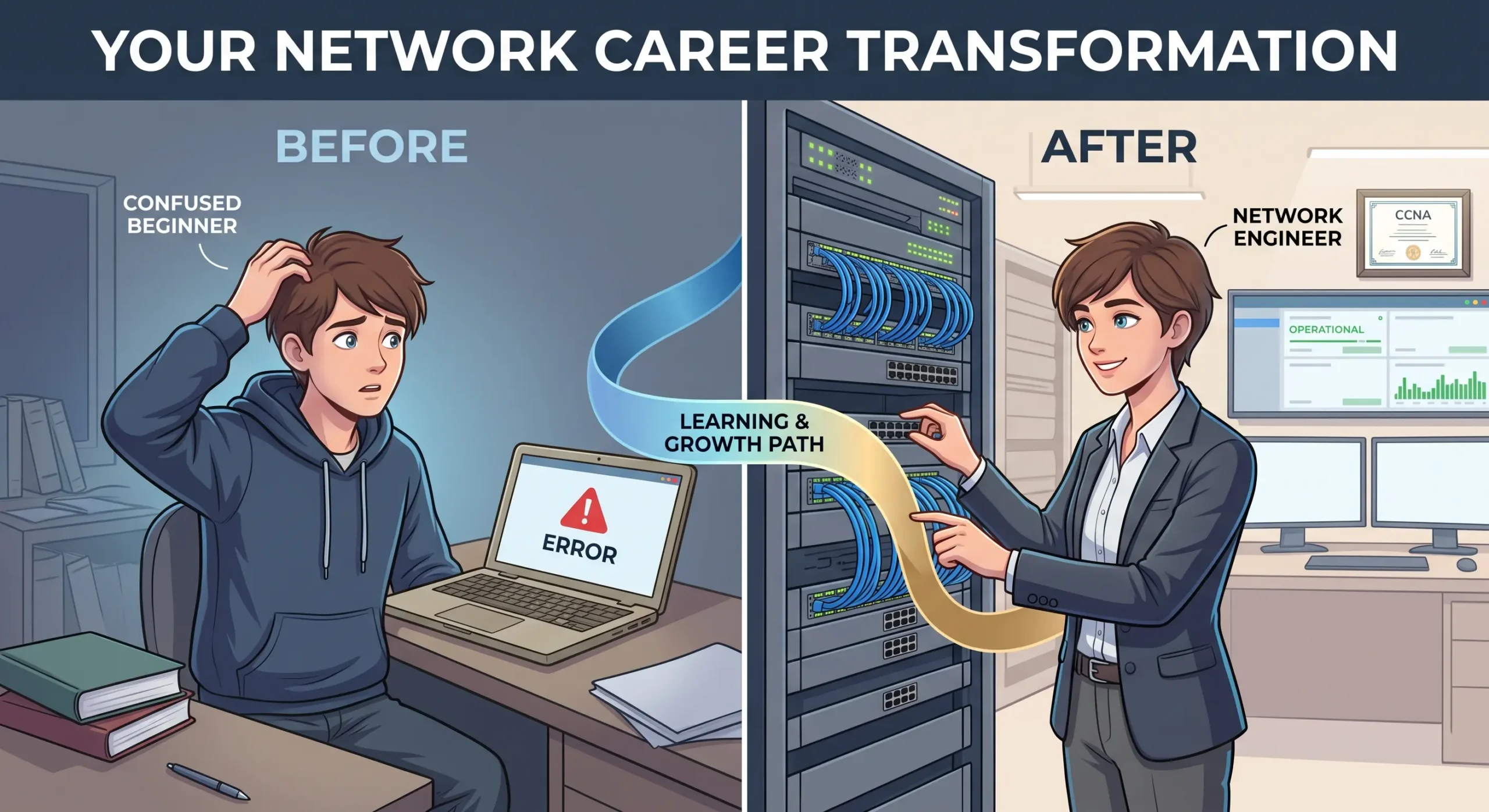 Beginner to network engineer career transformation